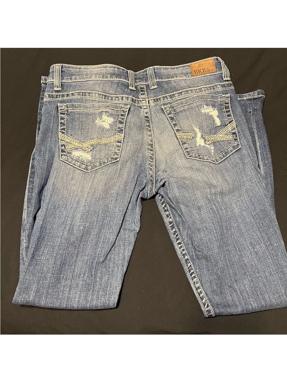 BKE WOMENS BLUE JEANS 30x31 1/2”PAYTON SKINNY STRETCH COTTON DENIM BUCKLE